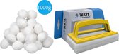 Comfortpool - Filterbollen geschikt voor zandfilterpomp(en) - 1000 gram & WAYS scrubborstel