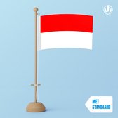 Tafelvlag Indonesie 10x15cm | met standaard