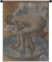 Tapisserie Edgar Degas - De Tobbe - Peinture par Edgar Degas Tapisserie coton 90x135 cm - Tapisserie avec photo