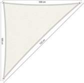 Shadow Comfort® Driehoek 90° schaduwdoek - UV Bestendig - Zonnedoek - 500 x 500 x 710  CM - Arctic White