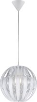 LED Hanglamp - Hangverlichting - Iona Pumon XL - E27 Fitting - Rond - Mat Wit - Kunststof