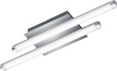 LED Plafondlamp - Plafondverlichting - Iona Staton - 8W - Warm Wit 3000K - Rechthoek - Mat Wit - Aluminium