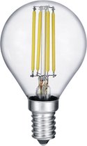 LED Lamp - Filament - Iona Topus - 4W - E14 Fitting - Warm Wit 3000K - Transparent Helder - Aluminium
