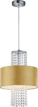 LED Hanglamp - Hangverlichting - Iona Kong - E27 Fitting - 1-lichts - Rond - Mat Goud - Aluminium