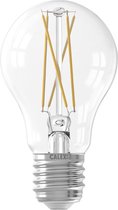 CALEX - LED Lamp - Smart LED A60 - E27 Fitting - Dimbaar - 7W - Aanpasbare Kleur CCT - Transparant Helder