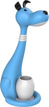 LED Kinder Nachtlamp - Tafellamp - Hond - Aanpasbare Kleur - Blauw - Touch - Dimbaar