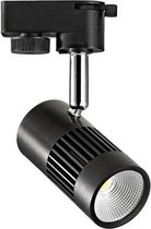 LED Railverlichting - Track Spot - 13W 1 Fase - Rond - Natuurlijk Wit 4200K - Mat Zwart Aluminium