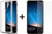Huawei Mate 10 Lite hoesje shock proof case transparant hoesjes cover hoes - 1x Huawei Mate 10 Lite Screenprotector