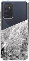 Casetastic Samsung Galaxy A52 (2021) 5G / Galaxy A52 (2021) 4G Hoesje - Softcover Hoesje met Design - Marble Transparent Print