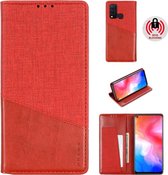 Voor Vivo Y50 MUXMA MX109 Horizontale flip lederen tas met houder & kaartsleuf & portemonnee (rood)