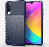 Voor Xiaomi A3 Lite Thunderbolt Shockproof TPU Soft Case (donkerblauw)