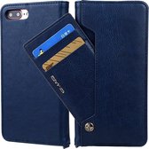 Voor iPhone 8 Plus / 7 Plus CMai2 Kaka Series Litchi Texture Horizontale Flip Leather Case met houder & kaartsleuven (blauw)