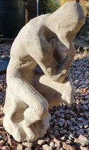 De Denker (Rodin ) in Beton  29 Cm Hoog
