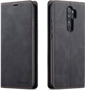 Voor Geschikt voor Xiaomi Redmi Note 8 Pro Forwenw Dream Series Oil Edge Strong Magnetism Horizontal Flip Leather Case with Holder & Card Slots & Wallet & Photo Frame (Black)