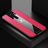 Voor Xiaomi Redmi Note 8 Pro XINLI stiksels Doek textuur schokbestendige TPU beschermhoes (rood)