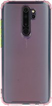 Voor Xiaomi Redmi Note 8 Pro schokbestendige TPU transparante beschermhoes (roze)