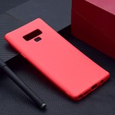 Voor Galaxy Note9 Candy Color TPU Case (rood)