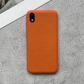 Voor Huawei Honor Play 3e Shockproof Frosted TPU beschermhoes (oranje)