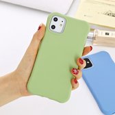 Voor iPhone 11 Pro Max effen kleur TPU Slim schokbestendige beschermhoes (groen)