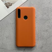 Voor Huawei Enjoy 10 Plus Shockproof Frosted TPU beschermhoes (oranje)