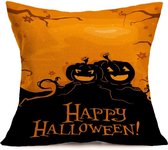 Halloween decoratie patroon auto bank kussensloop met decoratieve hoofdsteunen thuis bank kussensloop, E, maat: 43 * 43cm