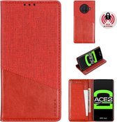 Voor OPPO Ace2 MUXMA MX109 horizontale flip lederen tas met houder en kaartsleuf en portemonnee (rood)