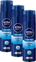 Nivea Scheergel Men – Cool Kick 3 stuks