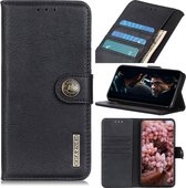 Voor Samsung Galaxy M31s KHAZNEH Koeienhuid Textuur Horizontale Flip Leren Case met Houder & Kaartsleuven & Portemonnee (Zwart)