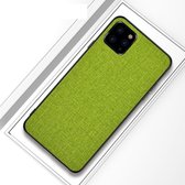 Schokbestendige stoffen textuur pc + tpu beschermhoes voor iPhone 11 Pro (groen)