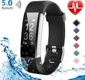 StappenTeller- Activity Tracker - Fitness Tracker - Sport Horloge-Temperatuurmeter-Hartslagmeter-Smartwatch-Bluetooth-Horloge-Heren-Dames-zwart