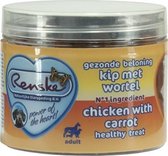 Renske hond gezonde beloning mini hartjes kip / wortel - 100 gr - 1 stuks