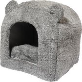 Rosewood kattenmand iglo teddy grijs - 38x38x40 cm
