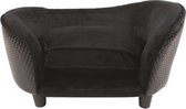 Enchanted hondenmand sofa ultra pluche snuggle wicker zwart - 68x41x38 cm - 1 stuks