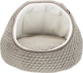 Trixie kattenmand iglo livia grijs / creme - 55x55x45 cm - 1 stuks