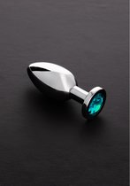 JeweledButt Plug AQUA BLUE LIGHT - Medium