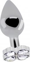 Lucky Diamond Plug - 3.75 Inch - Silver