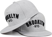 NY ROCKSTAR | Snapback | Brooklyn NYC | Unisex | Grijs | Snapback Cap Heren | Petten Dames | Baseball Cap | Pet