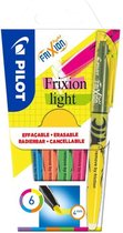 Pilot Frixion Light - Markeerstiften -  6 Kleuren in een doosje