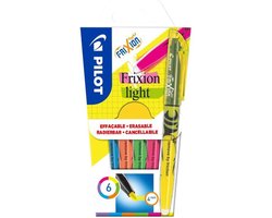 Pilot Frixion Light - Markeerstiften -  6 Kleuren in een doosje