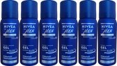 Nivea - Scheergel - For men - Ultra Glide - 6 x 50 ML - Voordeelverpakking - Travelsize - Normale tot droge huid