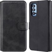 Voor OPPO Reno4 Pro 5G klassieke kalfsstructuur PU + TPU horizontale flip lederen tas, met houder & kaartsleuven en portemonnee (zwart)