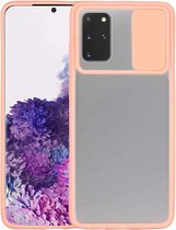 Voor Samsung Galaxy S20 Plus Sliding Camera Cover Design TPU beschermhoes (roze)