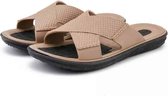 Casual mode strand sandalen pantoffels voor mannen (kleur: kaki maat: 40)