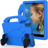 Voor iPad Mini 5/4/3/2/1 EVA Materiaal Kinderen Platte Anti Falling Cover Beschermende Shell Met Duimbeugel (Blauw)