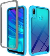 Voor Huawei Y7 (2019) Starry Sky Solid Color Series Schokbestendige PC + TPU beschermhoes (lichtblauw)