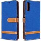 Voor Sony Xperia L4 Kleuraanpassing Denim Textuur Horizontale Flip Leren Case met Houder & Kaartsleuven & Portemonnee & Lanyard (Koningsblauw)