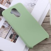 Effen kleur volledige dekking vloeibare siliconen achterkant van de behuizing voor Huawei Mate 20 Lite (groen)