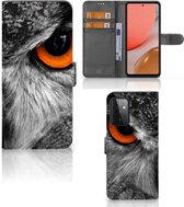Telefoonhoesje Samsung Galaxy A72 Bookcase Uil