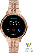 Fossil Gen 5E FTW6073 Dames Smartwatch - 42 mm - Roségoud