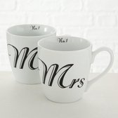 Boltze - XXL mokken Mr & Mrs - set van 2